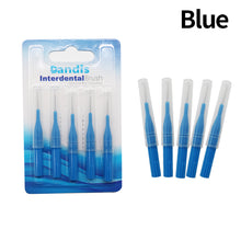 Load image into Gallery viewer, HRRSDental 5Pcs Orthodontics Dental Interdental Brush Tooth Flossing Head Oral Hygiene Flosser Toothpick Cleaners Tooth Cleaning Tool
