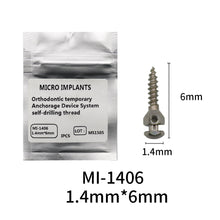 Загрузить изображение в средство просмотра галереи, HRRSDental Dental Orthodontic Micro Implants Mini Screw Self-Taping Anchorage mix sizes
