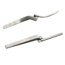 Ŝargi bildon en Galerio-spektilon, HRRSDental 1pc Stainless Steel Occlusal Paper Tweezers Curved Bite Articulating Paper Plier For Teeth Care Tool

