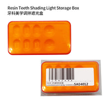 Ŝargi bildon en Galerio-spektilon, HRRSDental 1Pcs Dental Resin Teeth Shading Light Storage Box Orange Color Toning Tool
