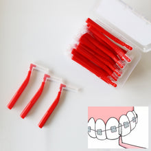Загрузить изображение в средство просмотра галереи, HRRSDental L Shape Brushes Oral Care Teeth Angle Interdental Brushes 20Pcs
