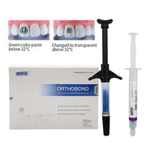 Ŝargi bildon en Galerio-spektilon, HRRSDental DX. Dental Light Cure Orthodontic Adhesive Green Glue Kit
