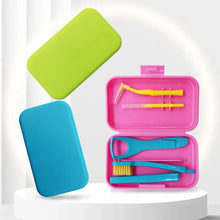 Load image into Gallery viewer, HRRSDental Dental Portable Travel Cleaning Kit Set Storage Box Protective 4Pcs/1set
