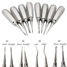 Load image into Gallery viewer, HRRSDental 1 Set 8Pcs Dental Tongue Scraper Quite Minimally Invasive Tooth Extraction Tools Tooth Elevator Root Elevator
