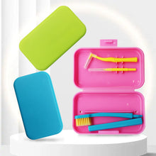 Ŝargi bildon en Galerio-spektilon, HRRSDental 3pcs/set Portable Travel Cleaning Set Storage Box Protective
