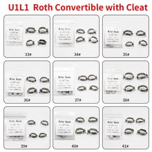 Cargar imagen en el visor de la galería, HRRSDental U1L1 Roth 0.22 Convertible Buccal Tube Molar Band With Cleat (33-41) 1Pack(4pcs/Pack)
