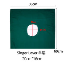 Load image into Gallery viewer, HRRSDental Dental Cavity Cotton Cloth Hole Towel Square Towel Oral Cavity Cloth Bag Hole Towel Disinfectable Dark Green
