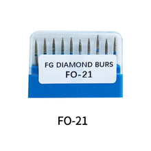 Ŝargi bildon en Galerio-spektilon, HRRSDental FO Orthodontic Dental Diamond Burs 10Pcs/Pack
