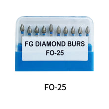 Cargar imagen en el visor de la galería, HRRSDental FO Orthodontic Dental Diamond Burs 10Pcs/Pack
