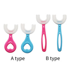 Load image into Gallery viewer, HRRSDental 360 Degrees kid&#39;s U shape Toothbrush Toddler Baby Children&#39;s Soft U-shaped silicone mousse
