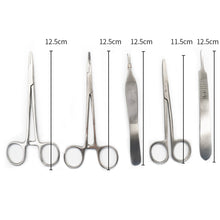 Load image into Gallery viewer, HRRSDental Medical Skin Suture Surgical Training Kit Needle Scissors Practice Training Kit Set for Practice Training Use
