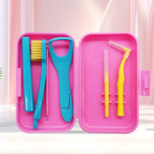 Загрузить изображение в средство просмотра галереи, HRRSDental Dental Portable Travel Cleaning Kit Set Storage Box Protective 4Pcs/1set

