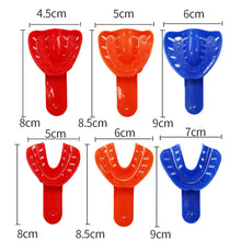 Load image into Gallery viewer, HRRSDental 6Pcs Children&#39;s and Adults Dental Impression Trays Plastic Tooth Holder Trays child dental holder
