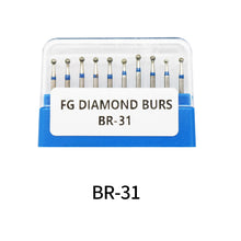 Ŝargi bildon en Galerio-spektilon, HRRSDental BR Orthodontic Dental Diamond Burs 10Pcs/Pack
