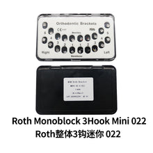 Загрузить изображение в средство просмотра галереи, HRRSDental Orthodontic Bracket Roth Standard/Mini Monoblock 3/345Hooks Metal 0.22 10Boxes
