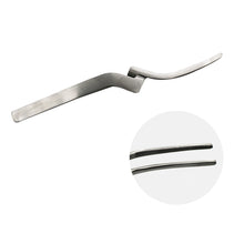 Cargar imagen en el visor de la galería, HRRSDental 1pc Stainless Steel Occlusal Paper Tweezers Curved Bite Articulating Paper Plier For Teeth Care Tool
