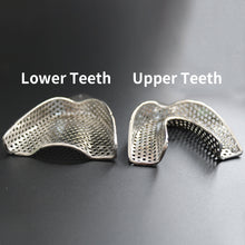 Загрузить изображение в средство просмотра галереи, HRRSDental Upper and Lower Stainless Steel Autoclavable Teeth Holder Tray
