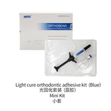 Ŝargi bildon en Galerio-spektilon, HRRSDental DX. Dental Blue Glue Orthodontic Adhesive Light Cure Band Cement Shade Blue Glue Kit
