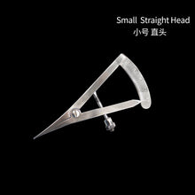 Load image into Gallery viewer, HRRSDental 1pc Dentistry Gauge Caliper Medical Surgical Bend Straight Head Stainless Steel Dental Ruler Scale Tool for Measure Lab Instrument
