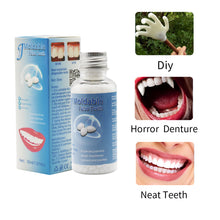 Ŝargi bildon en Galerio-spektilon, HRRSDental 30ML Temporary Tooth Repair Kit Filling Teeth Gaps Moldable False Teeth Solid Glue Denture Adhesive
