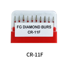 Загрузить изображение в средство просмотра галереи, HRRSDental Orthodontic Dental Diamond Burs 10Pcs/Pack CR DI FL SF SI SO SR WR

