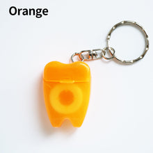 Load image into Gallery viewer, HRRSDental 4Color Portable Dental Floss with Key Chain Teeth Oral Care HRRSDental
