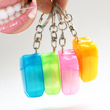 Ŝargi bildon en Galerio-spektilon, HRRSDental 4Color Portable Dental Floss with Key Chain Teeth Oral Care HRRSDental
