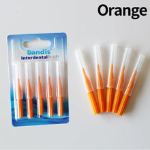 Load image into Gallery viewer, HRRSDental 5Pcs Orthodontics Dental Interdental Brush Tooth Flossing Head Oral Hygiene Flosser Toothpick Cleaners Tooth Cleaning Tool HRRSDental
