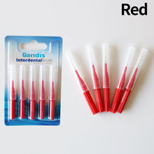 Load image into Gallery viewer, HRRSDental 5Pcs Orthodontics Dental Interdental Brush Tooth Flossing Head Oral Hygiene Flosser Toothpick Cleaners Tooth Cleaning Tool HRRSDental
