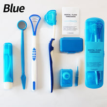 Load image into Gallery viewer, HRRSDental 8Pcs Orthodontic Oral Care Cleaning Braces Dental Teeth Kits Toothbrush Foldable Dental Mirror Interdental Brush Cleaning Set HRRSDental
