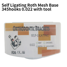 Ŝargi bildon en Galerio-spektilon, HRRSDental  Ortho Self Locking Metal Bracket with tool 1Box 20pcs HRRSDental
