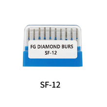 Ŝargi bildon en Galerio-spektilon, HRRSDental Orthodontic Dental Diamond Burs 10Pcs/Pack CR DI FL SF SI SO SR WR
