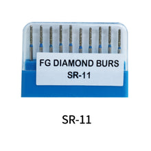 Ŝargi bildon en Galerio-spektilon, HRRSDental Orthodontic Dental Diamond Burs 10Pcs/Pack CR DI FL SF SI SO SR WR
