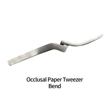 Load image into Gallery viewer, HRRSDental 1pc Stainless Steel Occlusal Paper Tweezers Curved Bite Articulating Paper Plier For Teeth Care Tool
