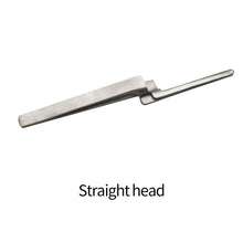 Cargar imagen en el visor de la galería, HRRSDental 1pc Stainless Steel Occlusal Paper Tweezers Curved Bite Articulating Paper Plier For Teeth Care Tool
