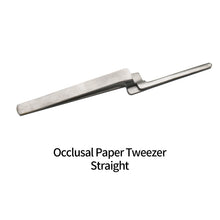 Ŝargi bildon en Galerio-spektilon, HRRSDental 1pc Stainless Steel Occlusal Paper Tweezers Curved Bite Articulating Paper Plier For Teeth Care Tool
