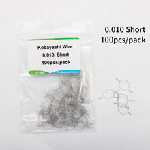 Загрузить изображение в средство просмотра галереи, HRRSDental Kobayashi Short Long Ties Welded Preformed Ligature Wire0.010/0.012 100pcs/bag
