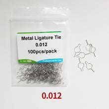 Load image into Gallery viewer, HRRSDental Stainless Steel Preformed Ligature Ties 100Pcs/Lot
