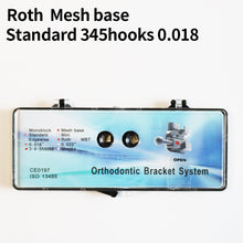 Cargar imagen en el visor de la galería, HRRSDental Mesh Roth 345Hooks 0.018/ 0.022 Ortho Metal Bracket Buccal Tube+Brackets 10 Boxes
