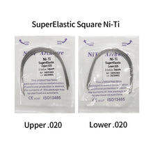 Cargar imagen en el visor de la galería, HRRSDental Super Elastic Niti Square Orthodontics Wire Purple Pack
