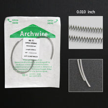Load image into Gallery viewer, HRRSDental Orthodontic Niti Open Spring Elastic Coil Spring 0.010/0.012/0.014*180mm
