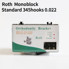 Load image into Gallery viewer, HRRSDental Plastic Box Roth 3/345Hooks 0.022 Metal Bracket 10Boxes
