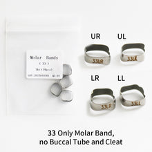 Load image into Gallery viewer, HRRSDental Molar Band without anther 33/34/35/36/37/38/39/40/41 1Pack 4 Pcs/Pack
