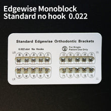 Ŝargi bildon en Galerio-spektilon, HRRSDental Edgewise 0/3/345Hook Metal 0.022 Orthodonticl Bracket White Pad 10Packs - HRRSDental
