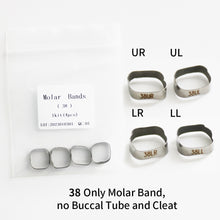 Load image into Gallery viewer, HRRSDental Molar Band without anther 33/34/35/36/37/38/39/40/41 1Pack 4 Pcs/Pack
