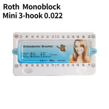 Cargar imagen en el visor de la galería, HRRSDental Roth 3/345-hook Long Plastic Package Bracket Metal 0.022 Standard/Mini 10Packs
