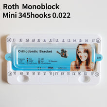 Load image into Gallery viewer, HRRSDental Roth 3/345-hook Long Plastic Package Bracket Metal 0.022 Standard/Mini 10Packs
