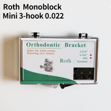 Cargar imagen en el visor de la galería, HRRSDental Plastic Box Roth 3/345Hooks 0.022 Metal Bracket 10Boxes
