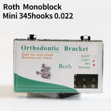 Load image into Gallery viewer, HRRSDental Plastic Box Roth 3/345Hooks 0.022 Metal Bracket 10Boxes
